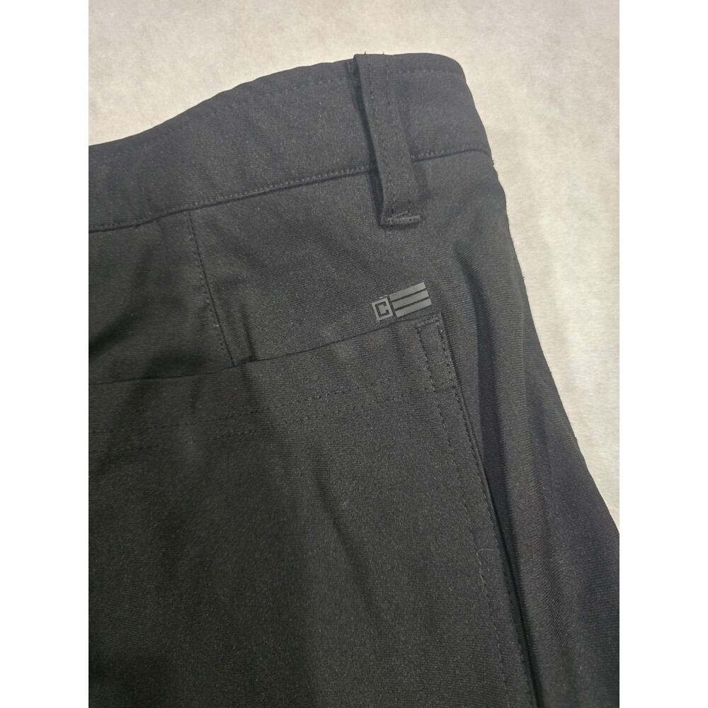 Chaps Mens Golf Shorts Size 34 Black Relaxed Fit 8" Inseam Flat Front Polyester - Picture 11 of 12